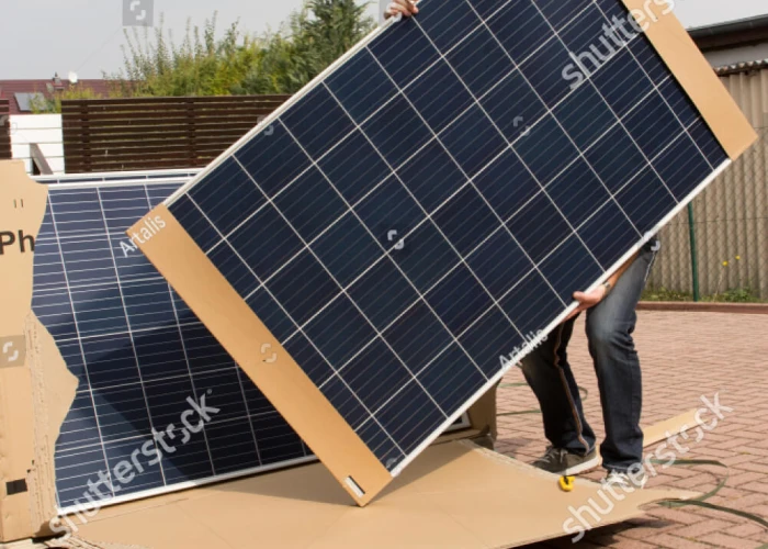 stock photo solar panels for green energy 1187698447 1